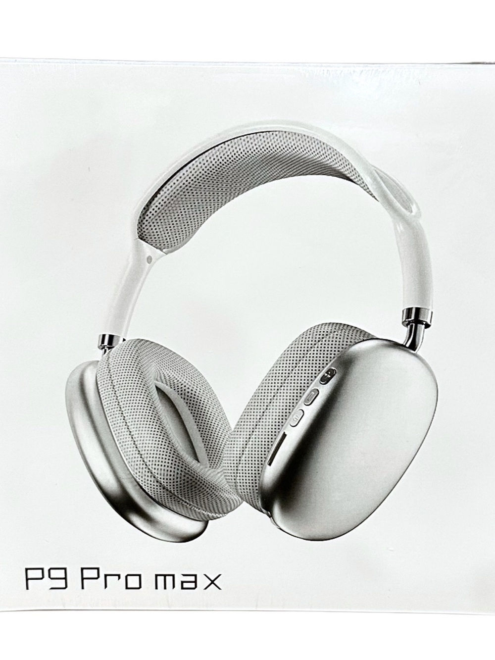 P9 Pro max Bluetooth Wireless Over-Ear Headband Headphones, White Silver SEALED